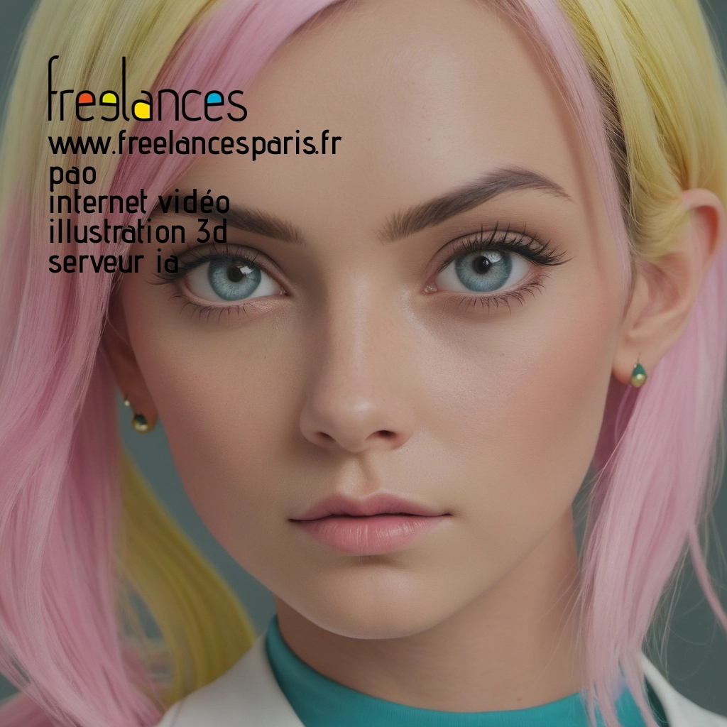 Pao mise en page internet vidéo illustration 3d serveur IA générative AI freelance paris studio de création magazines 8l9gz220